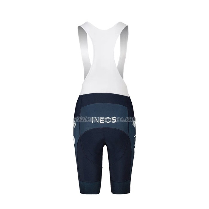 2023 Ropa Ciclismo Mujer INEOS Grenadiers Rojo Mangas Cortas y Culotte Corto